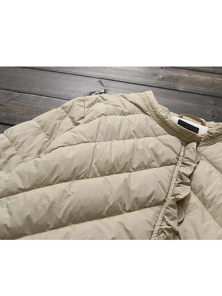 Ultra Light Thin Puffer Jacket Short Parkas