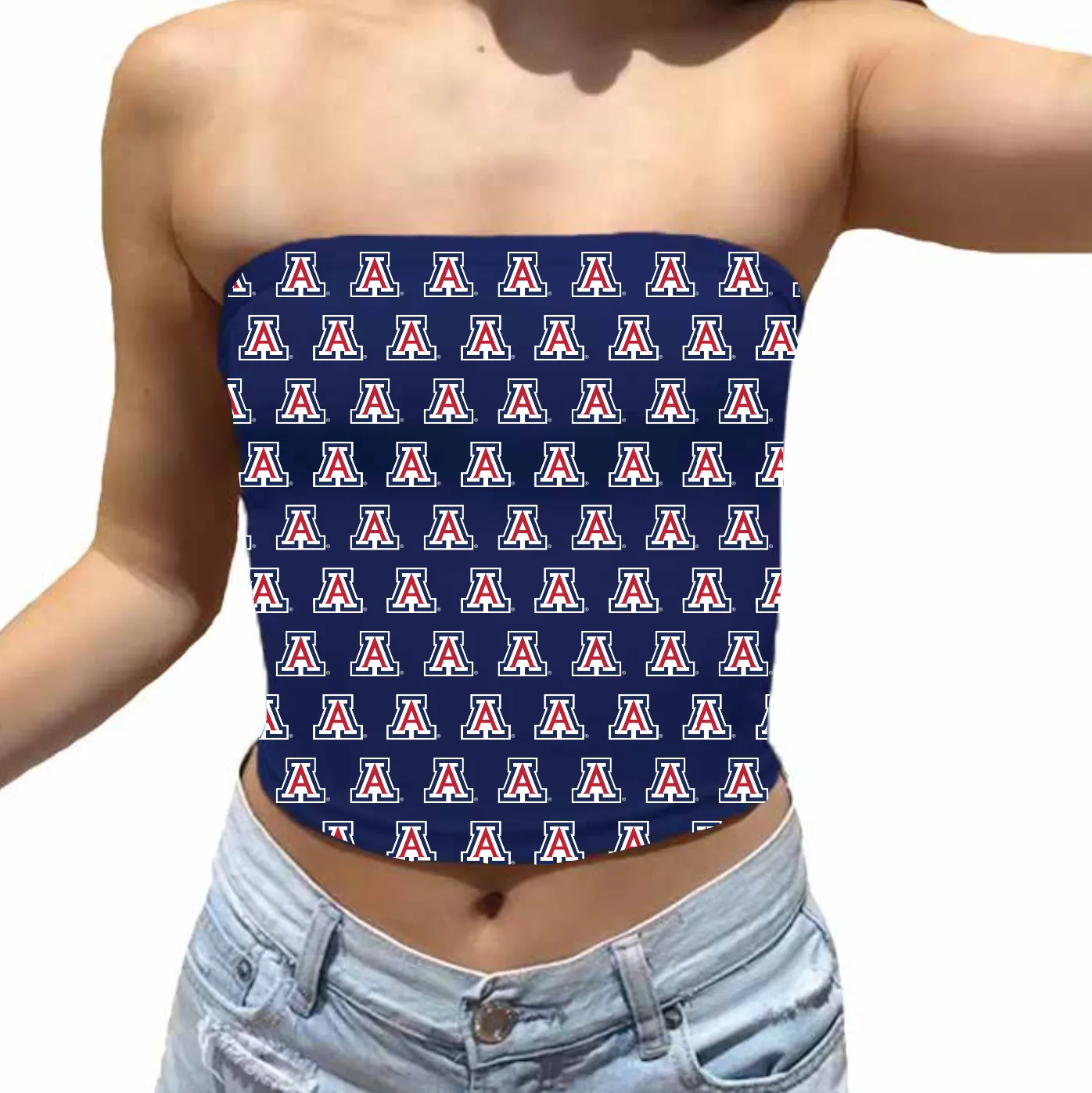 University of Arizona All Over Navy Tube Top