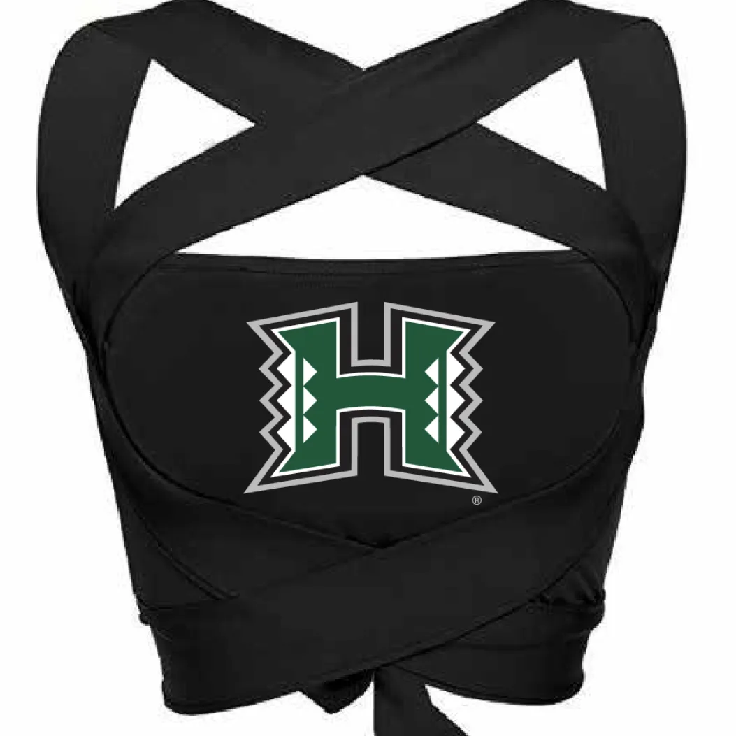 University of Hawaii Black Multi Way Bandeau Top