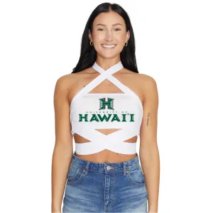 University of Hawaii White Multi Way Bandeau Top