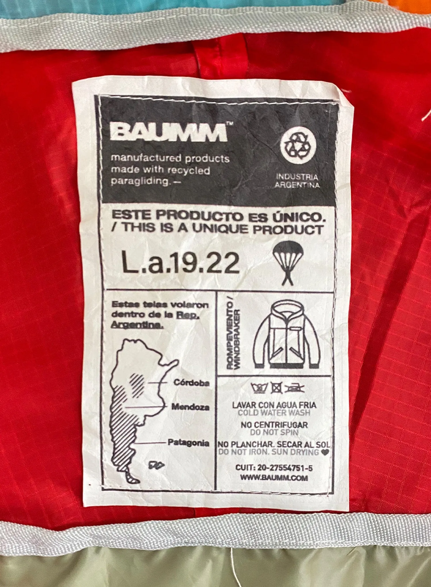 Upcycled Parachute Jacket (Large - L.a.19.22)