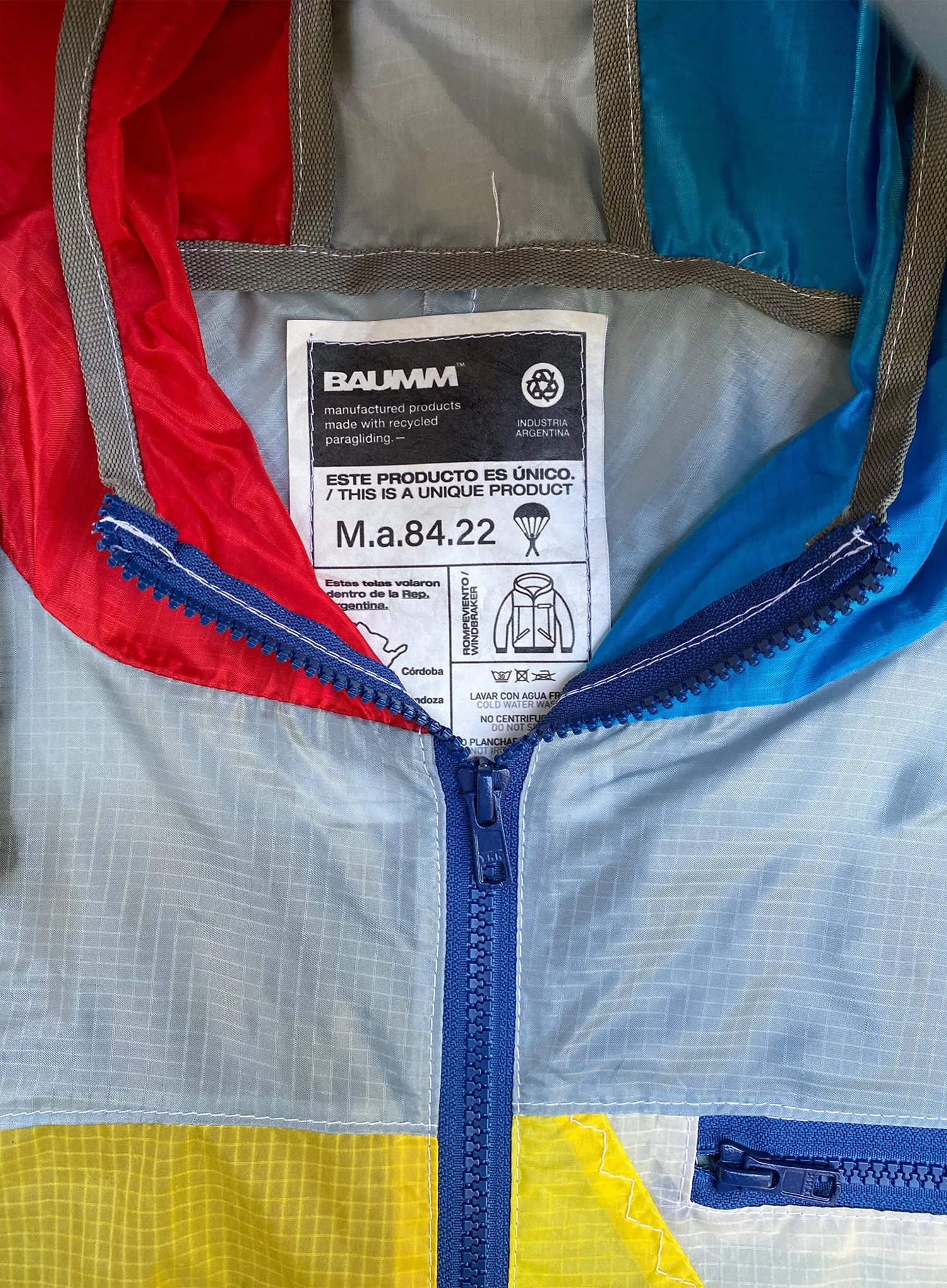 Upcycled Parachute Jacket (Medium - M.a.84.22)