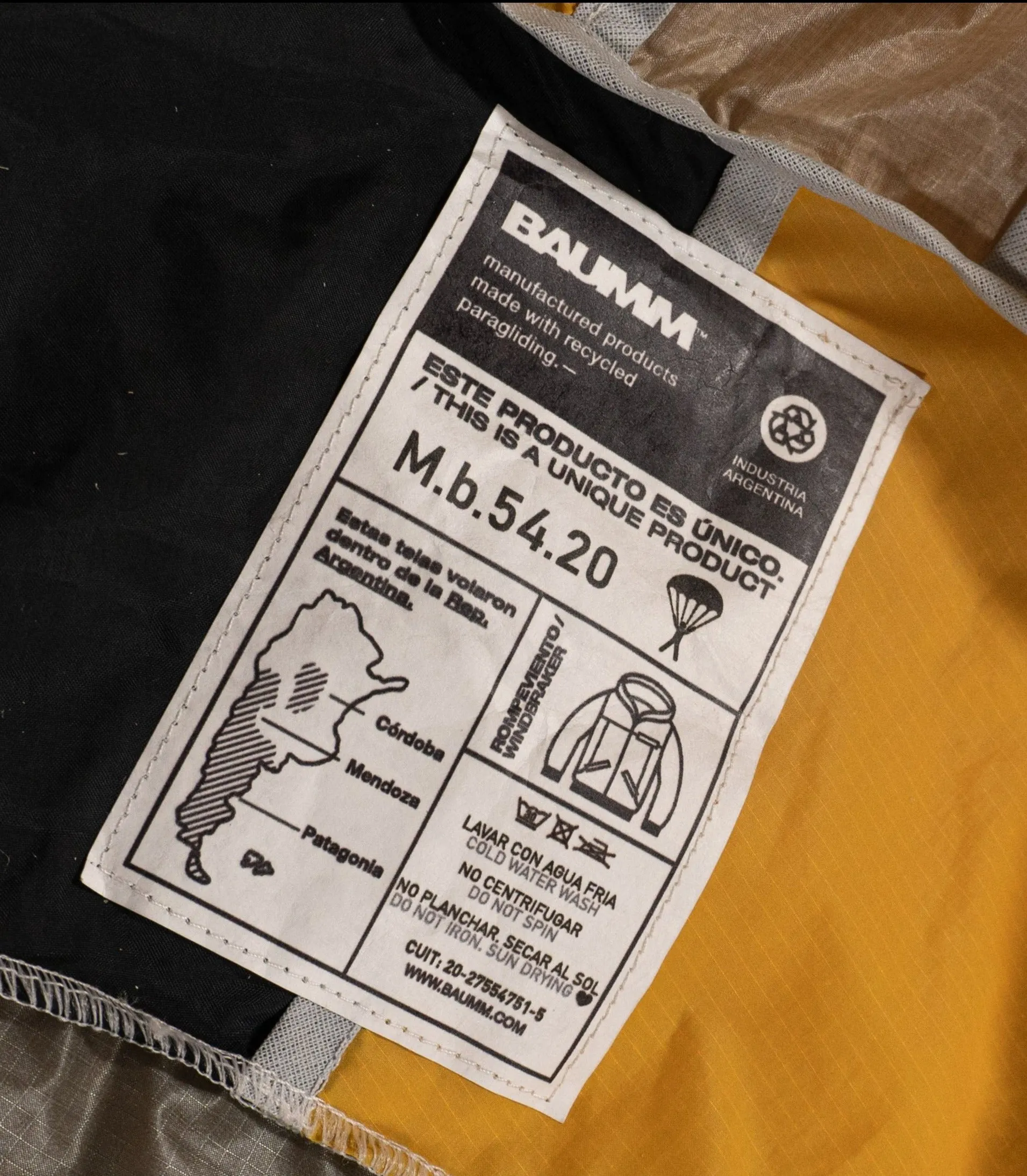 Upcycled Parachute Jacket (Medium - M.b.54.20)