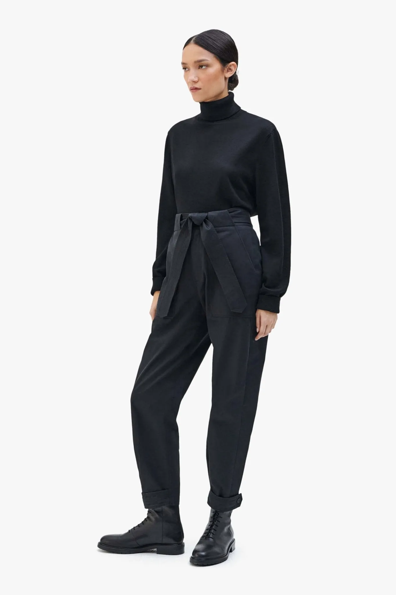 Utility Tapered Trouser - Black