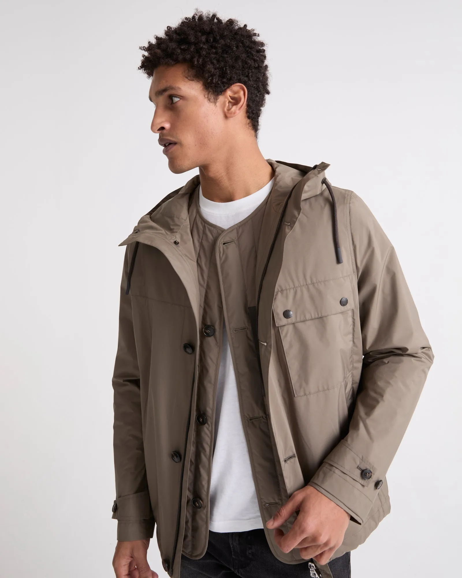 Veste en tissu imperméable