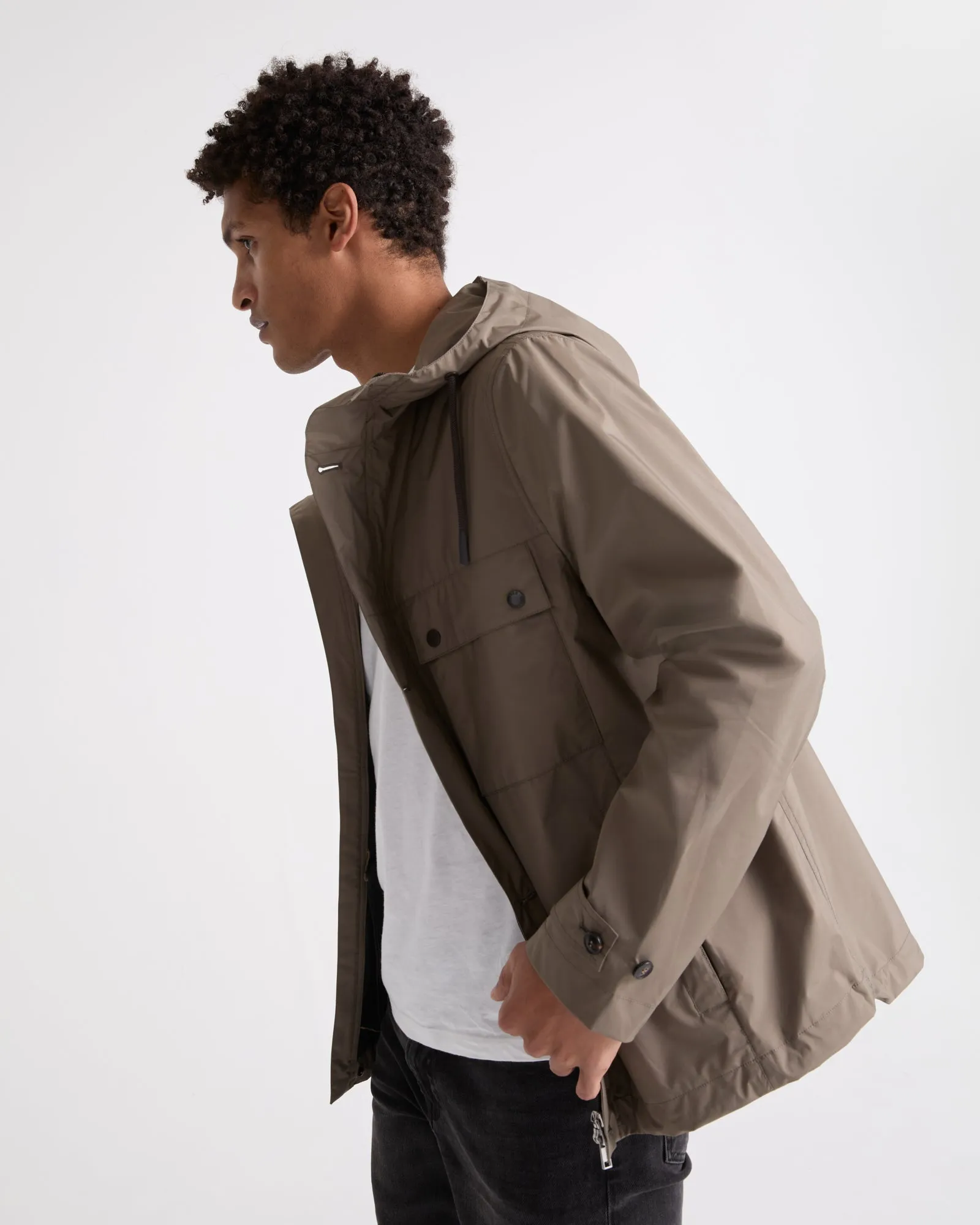 Veste en tissu imperméable