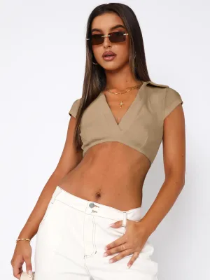Vickee Bralette Top - Beige