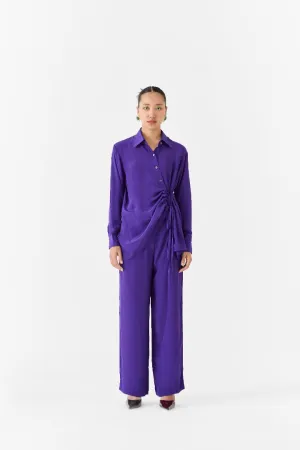 Violet Shirt and Pants Set