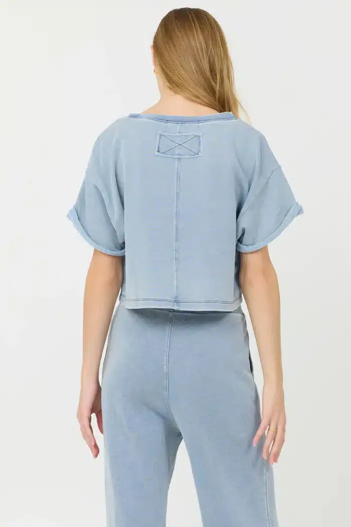 Washed Cloud Terry Fleece Shirt