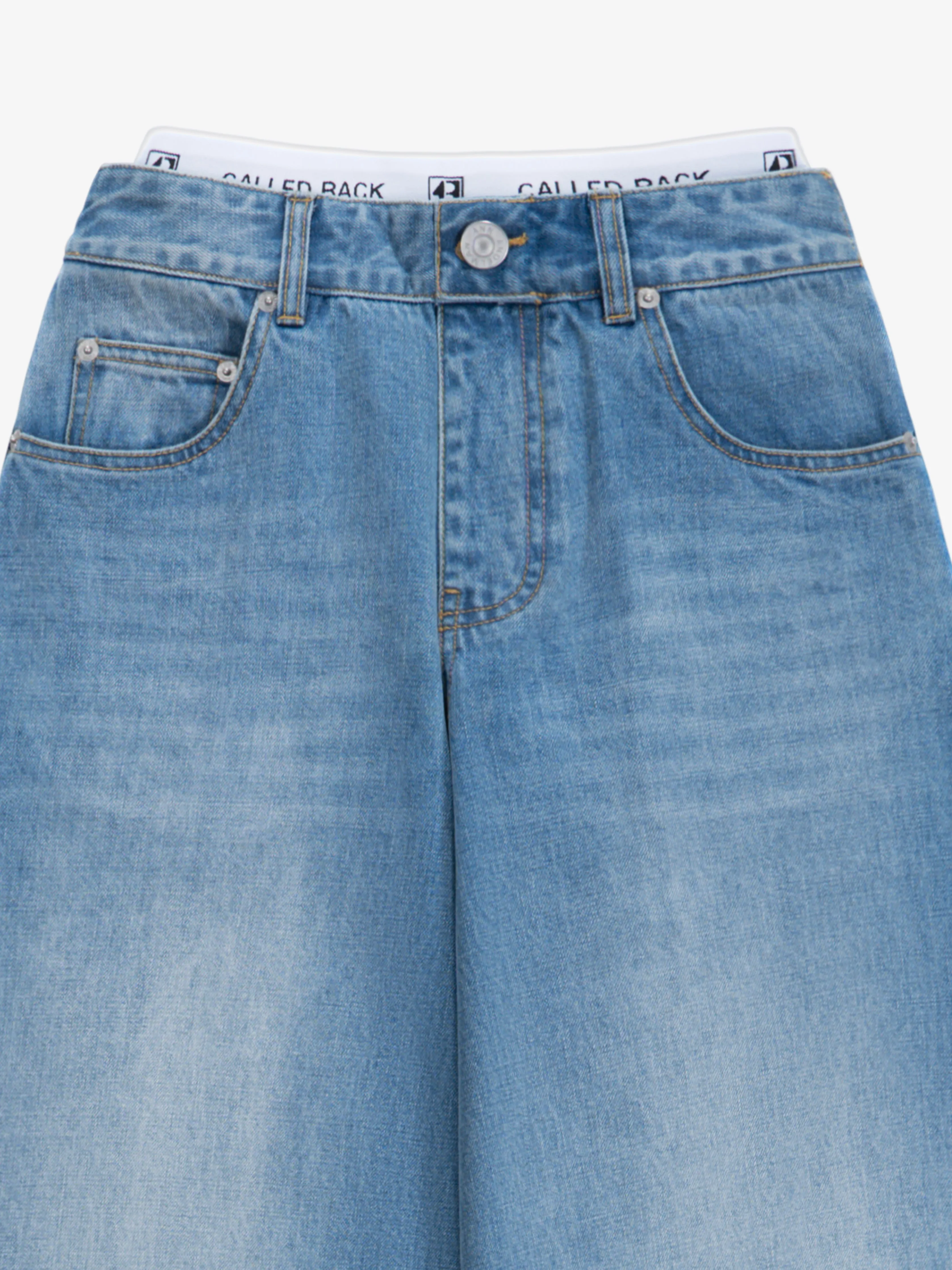 Washed effect jeans