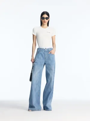 Washed effect jeans