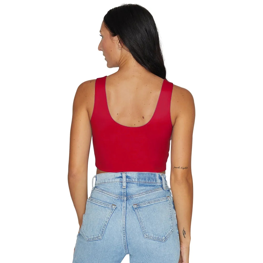 WashU Red Crop Tank Top