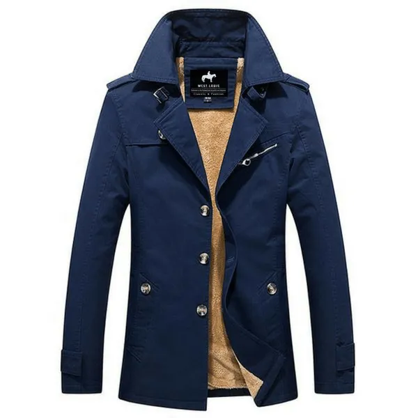 West Louis™ High Quality Thicken Cotton Parkas Coat