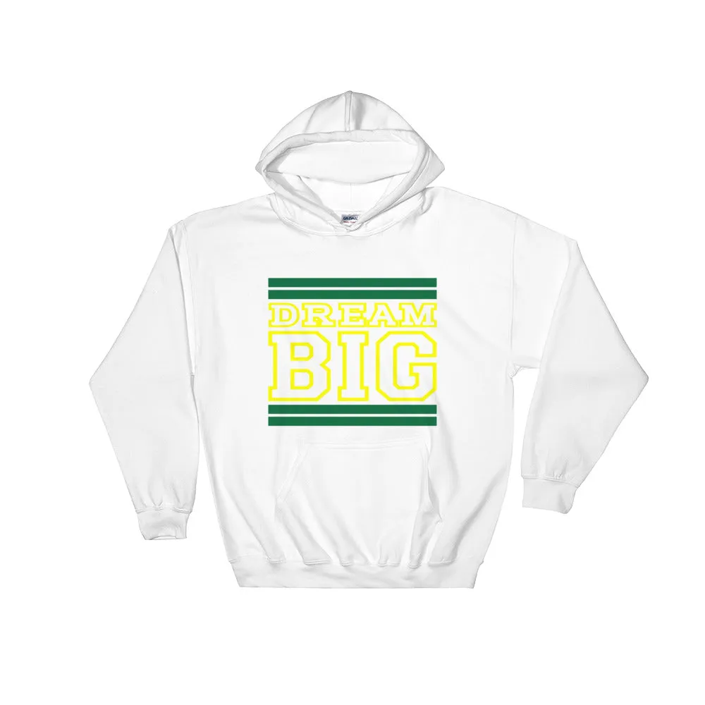White Green and Yellow Hooded Sweatshirt