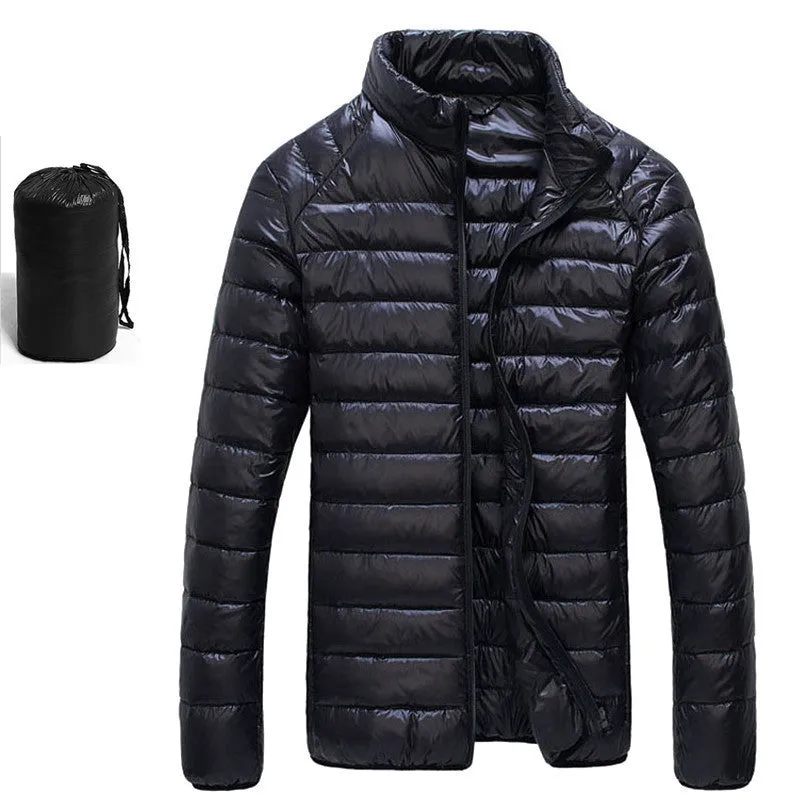 Winter Duck Down Jacket Ultra light Men 90% Coat Waterproof Down Parkas Fashion mens Outerwear coat 5011