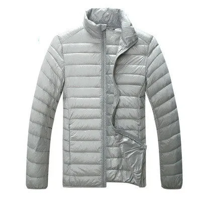 Winter Duck Down Jacket Ultra light Men 90% Coat Waterproof Down Parkas Fashion mens Outerwear coat 5011