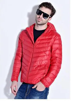 Winter Duck Down Jacket Ultra light Men 90% Coat Waterproof Down Parkas Fashion mens Outerwear coat 5011