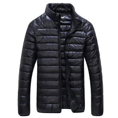 Winter Duck Down Jacket Ultra light Men 90% Coat Waterproof Down Parkas Fashion mens Outerwear coat 5011