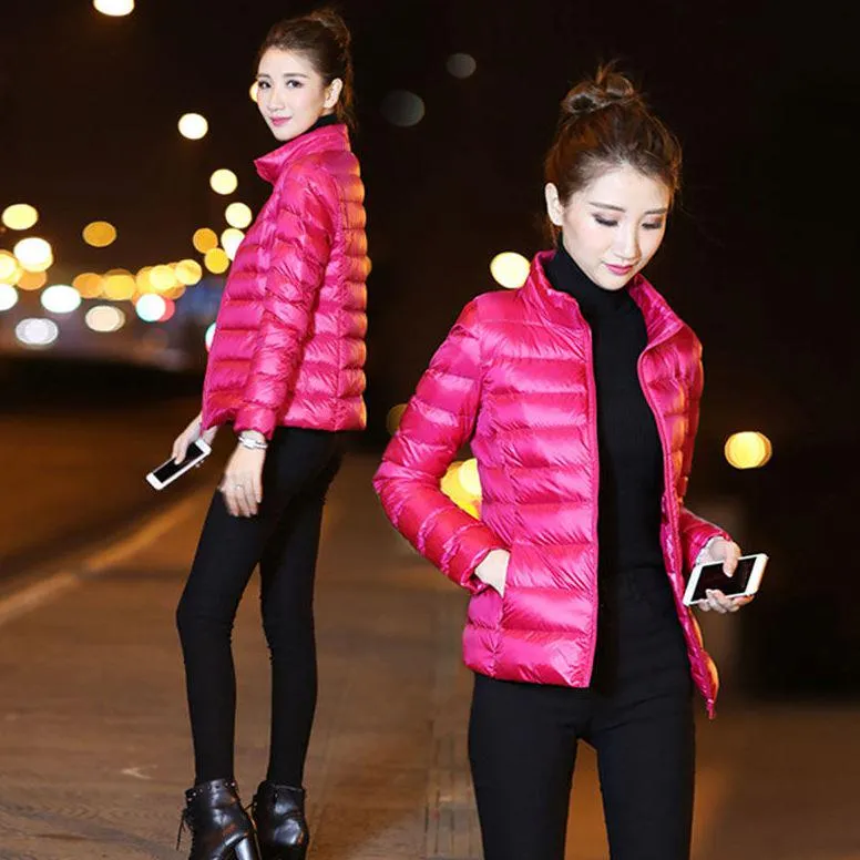 Winter Women's Jacket coat Simple Women Parkas Warm Winter Women's Coat Biological-Down Parkas