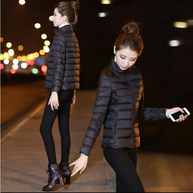 Winter Women's Jacket coat Simple Women Parkas Warm Winter Women's Coat Biological-Down Parkas