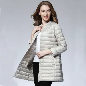 Woman Spring Padded Warm Coat Ultra Light