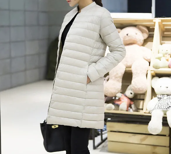 Woman Spring Padded Warm Coat Ultra Light