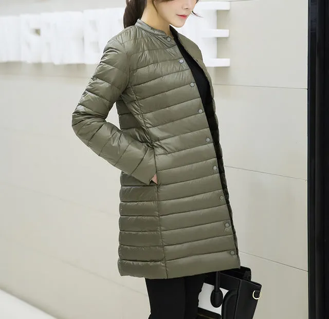 Woman Spring Padded Warm Coat Ultra Light