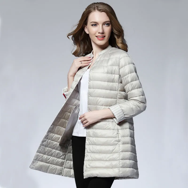 Woman Spring Padded Warm Coat Ultra Light