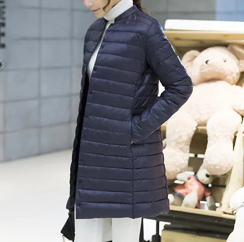 Woman Spring Padded Warm Coat Ultra Light