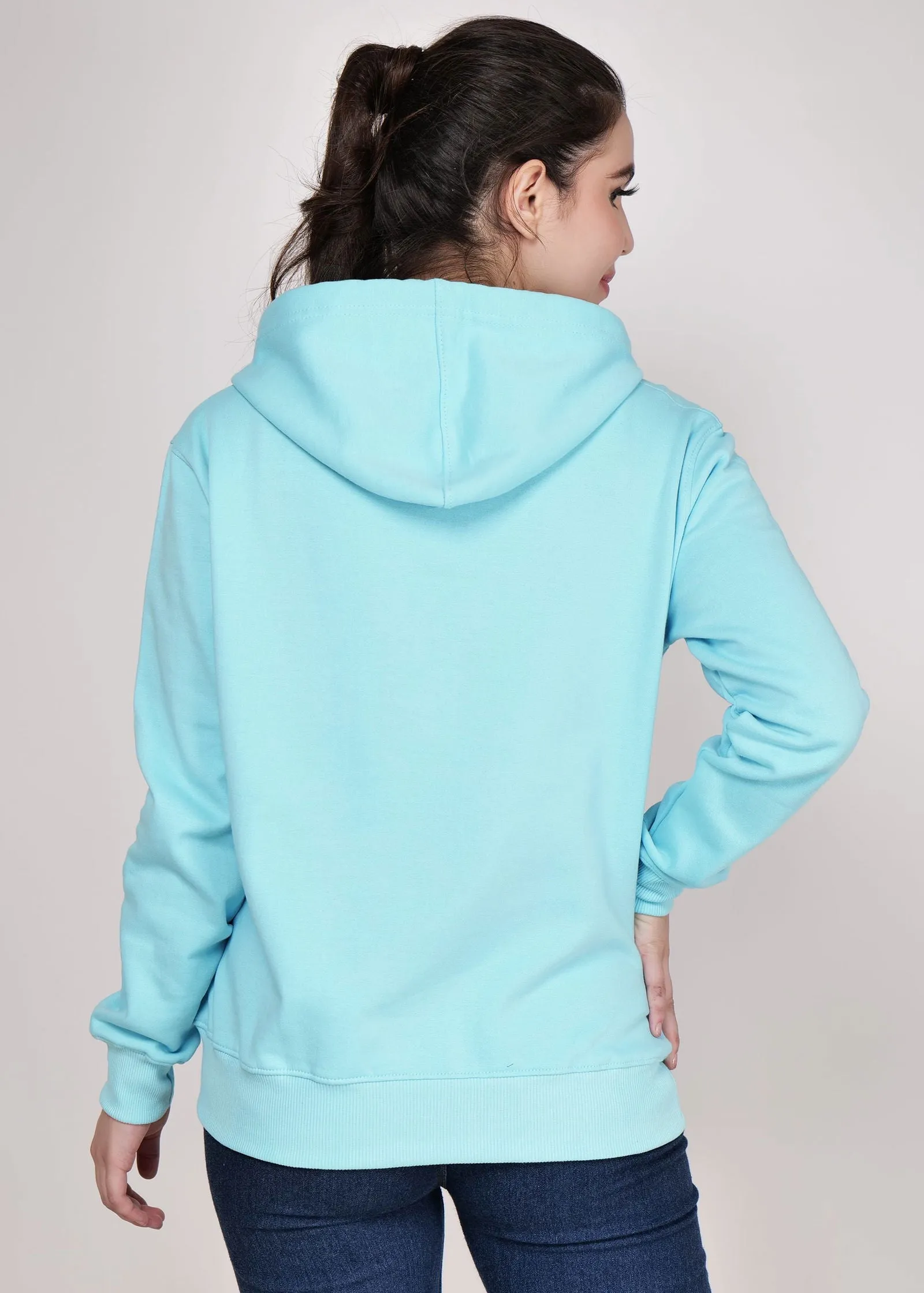 Women Winter Wear Stylish Hoodie Sky Blue