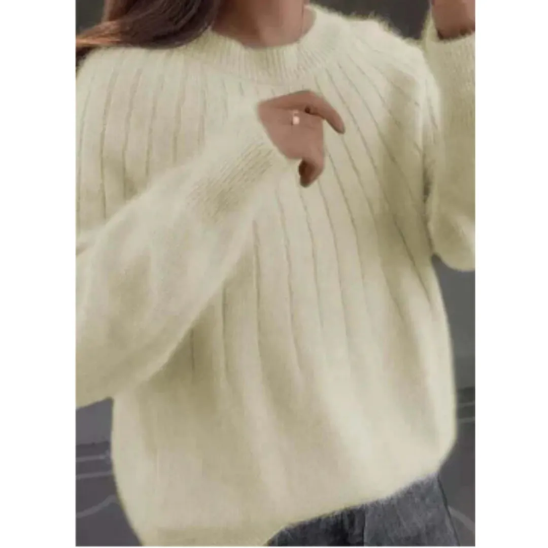 Women's Comfortable Knitted Sweater | Long Sleeve