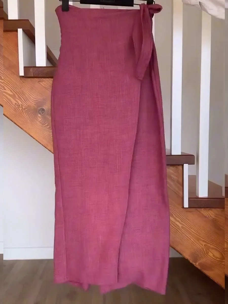 Women's Cotton And Linen Casual Pants