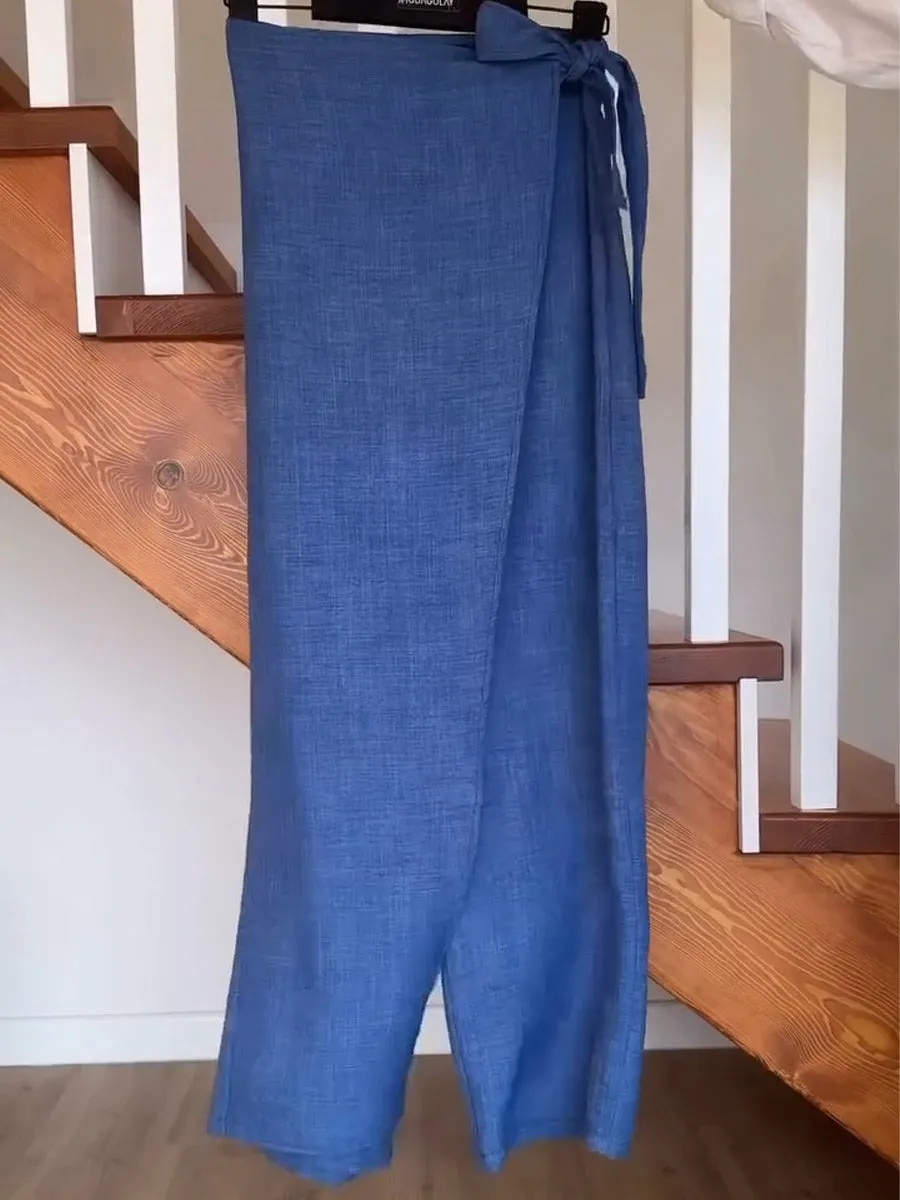Women's Cotton And Linen Casual Pants