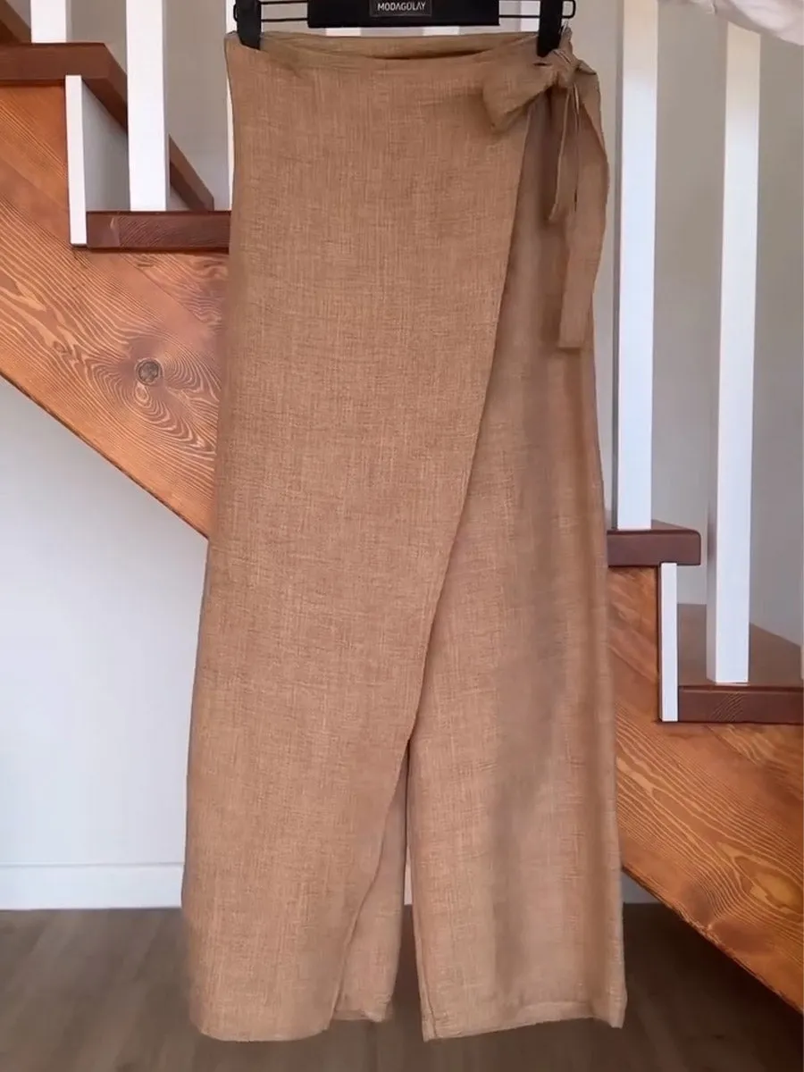 Women's Cotton And Linen Casual Pants