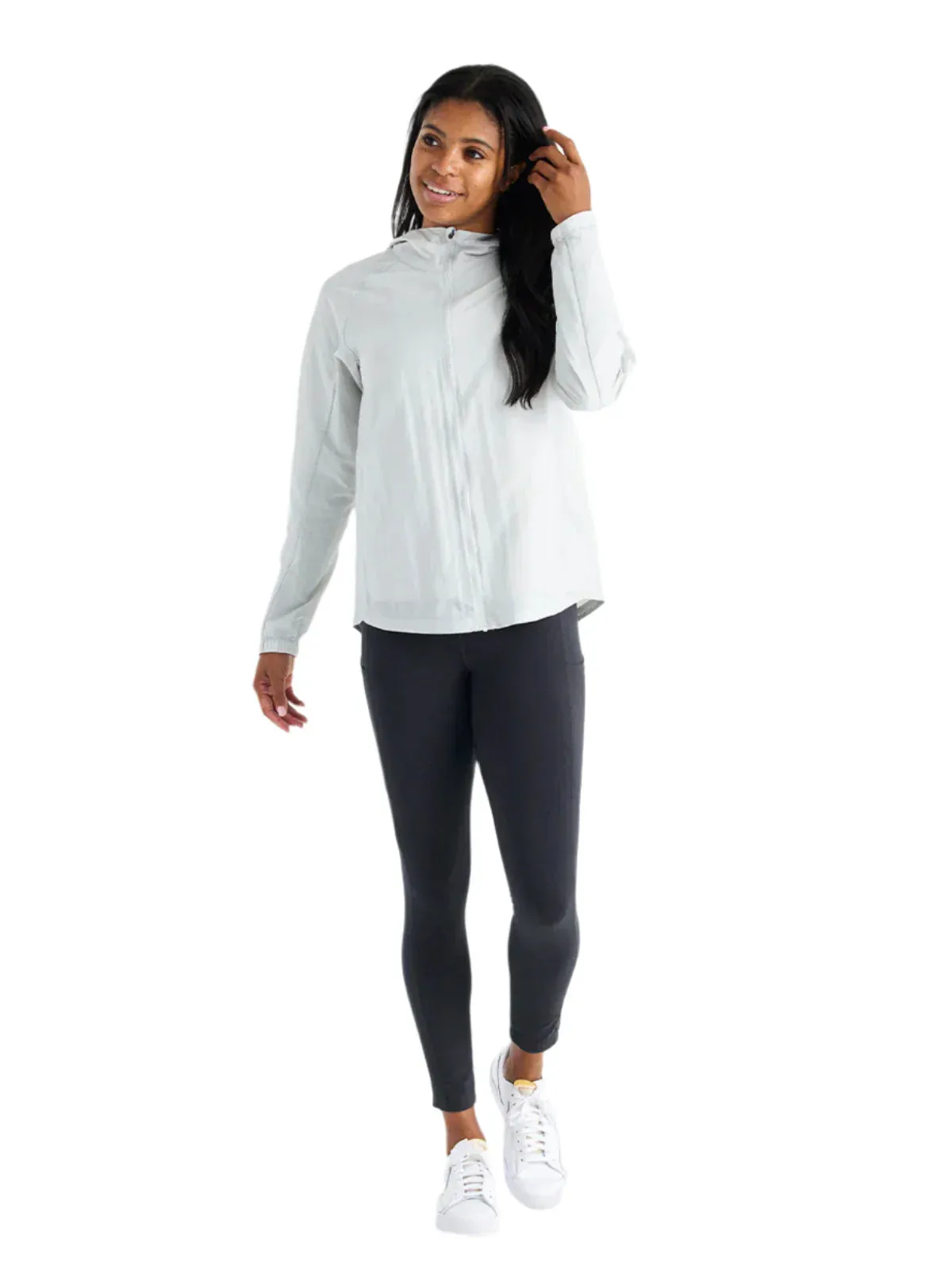 WOMEN'S FREE FLY HEADWIND JACKET | LIGHT GREY