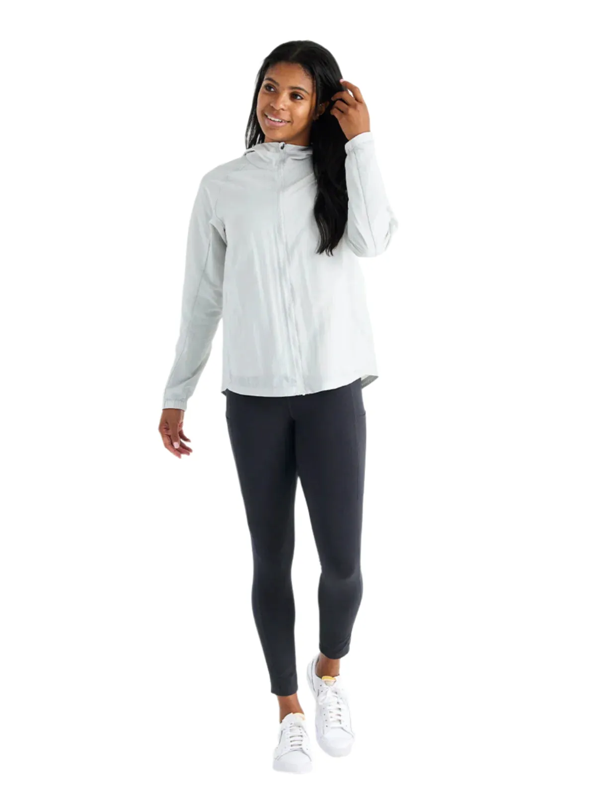 WOMEN'S FREE FLY HEADWIND JACKET | LIGHT GREY