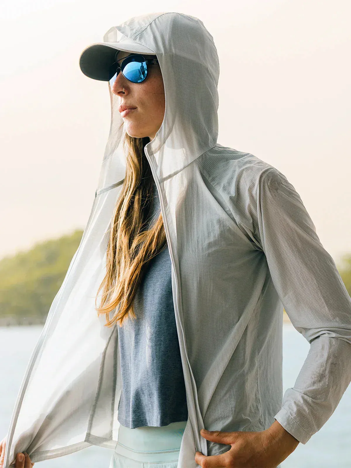 WOMEN'S FREE FLY HEADWIND JACKET | TIDE POOL