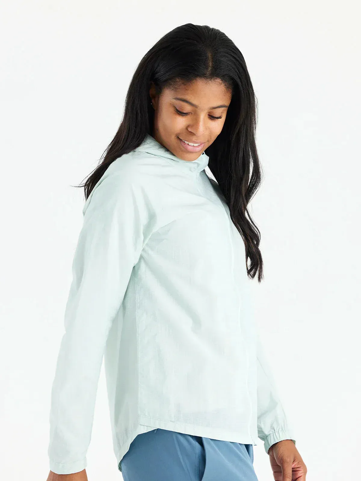 WOMEN'S FREE FLY HEADWIND JACKET | TIDE POOL