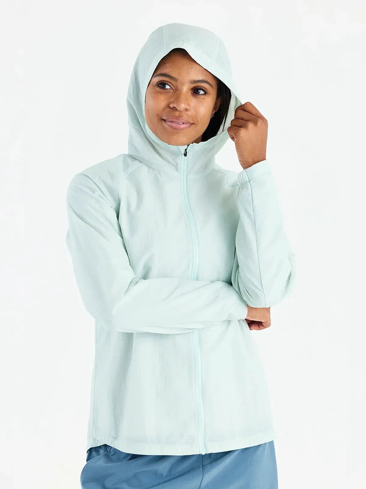 WOMEN'S FREE FLY HEADWIND JACKET | TIDE POOL