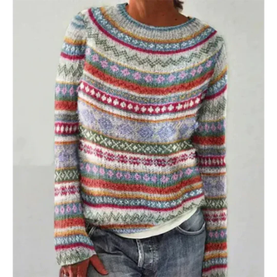 Women's Knitted Long Sleeve Sweater | Warm