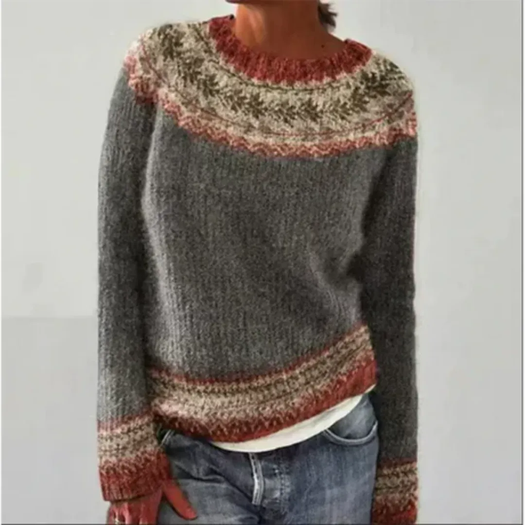 Women's Knitted Long Sleeve Sweater | Warm