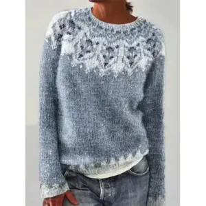 Women's Knitted Long Sleeve Sweater | Warm