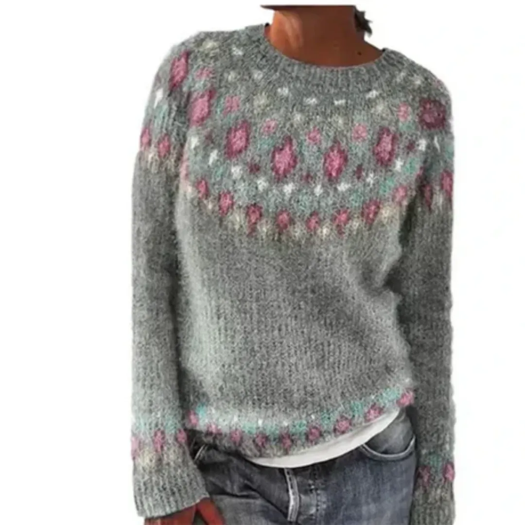 Women's Knitted Long Sleeve Sweater | Warm