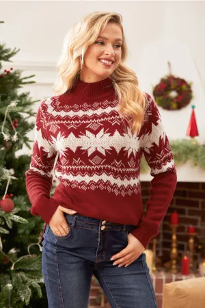 Women's Snowflake Christmas Sweater