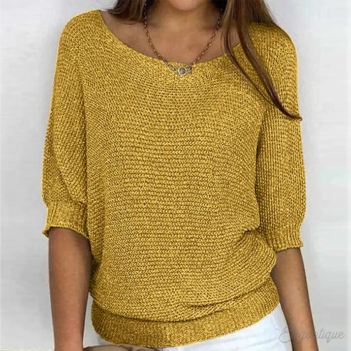 Women's stylish cross-knit Erin sweater