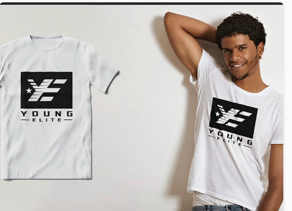 Young-Elite Black & White Unisex T-Shirt