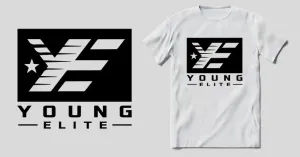 Young-Elite Black & White Unisex T-Shirt